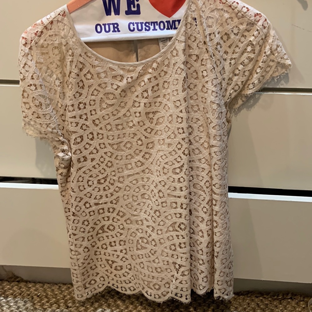J crew lace blouse